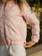 Стьобана курточка-бомбер рожевого кольору на блискавці | 6505510 | фото 5