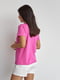 Базова однотонна футболка рожевого кольору | 6730586 | фото 3