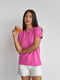 Базова однотонна футболка рожевого кольору | 6730586 | фото 2
