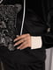 Чорний велюровий, декорований нашивкою зі страз: худі та джогери | 6730600 | фото 4