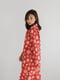 Байкова піжама червоного кольору з малюнком: сорочка та штани | 6730624 | фото 3