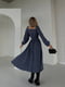 Сукня з мусліну графітового кольору з вирізом “каре” та шнурівкою на спині | 6730628 | фото 10