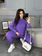 Фіолетовий спортивний костюм: світшот і джогери | 6730687 | фото 3