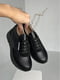 Чорні шкіряні кросівки зі вставками замшу | 6730514 | фото 6