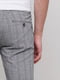 Серые классические брюки в полоску | 6726259 | фото 4