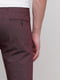 Бордові класичні штани з кишенями | 6726262 | фото 4