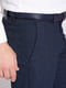 Синие классические брюки с карманами | 6726278 | фото 3