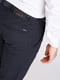 Темно-синие классические брюки с карманами | 6726279 | фото 2