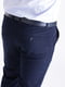 Синие классические брюки с карманами | 6726298 | фото 3