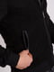 Куртка из экозамши с воротником-стойкой черная | 6726344 | фото 3