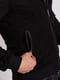 Куртка з екозамші з коміром-стійкою чорна | 6726345 | фото 3