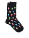 Шкарпетки бавовняні чорні з принтом | 6726367 | фото 2