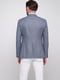 Серо-синий приталенный пиджак с платком-паше | 6726374 | фото 2