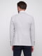 Серый приталенный пиджак с платком-паше | 6726379 | фото 2