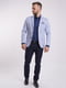 Голубой пиджак классического кроя с платком-паше | 6726380 | фото 3