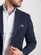 Фактурный синий пиджак с платком-паше | 6726383 | фото 2