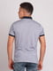 Сіра футболка-поло з контрастним коміром  | 6726439 | фото 2