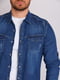 Светло-синяя джинсовая рубашка на кнопках | 6726495 | фото 3
