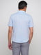 Голубая классическая рубашка с карманом | 6726518 | фото 2