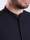 Чорна бавовняна сорочка на гудзиках | 6726541 | фото 3