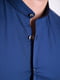 Синя класична сорочка з коміром-стійкою | 6726574 | фото 3