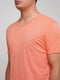 Оранжевая хлопковая футболка | 6726615 | фото 3