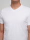 Біла футболка з V-подібним вирізом | 6726621 | фото 3