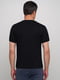 Чорна футболка з вирізом на гудзиках | 6726627 | фото 2