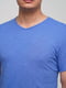 Синяя хлопковая футболка | 6726634 | фото 3