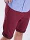 Бордовые шорты с закотом брючин | 6726753 | фото 2