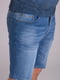 Сині джинсові шорти з потертостями | 6726756 | фото 4