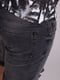 Черные джинсовые шорты с карманами | 6726760 | фото 4