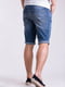 Синие джинсовые шорты с потертостями | 6726762 | фото 2