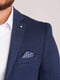 Синий пиджак классического кроя с платком-паше | 6726778 | фото 3