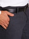 Темно-синие классические брюки с карманами | 6726886 | фото 3