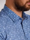 Рубашка светло-синего цвета классического стиля в принт | 6726906 | фото 3