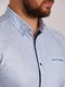 Нежно-голубая рубашка классического стиля в принт | 6726911 | фото 3