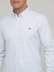 Белая рубашка классического стиля с логотипом бренда | 6726928 | фото 3