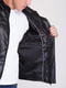 Куртка прямая с воротником-стойкой черная | 6726939 | фото 4