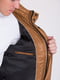 Куртка прямая с воротником-стойкой коричневая | 6726940 | фото 4