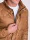 Куртка прямая с воротником-стойкой коричневая | 6726940 | фото 6
