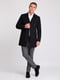 Двобортне пальто-піджак чорного кольору | 6726949 | фото 3