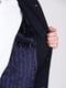 Пальто-пиджак темно-синего цвета с воротником-стойкой | 6726950 | фото 4