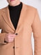 Пальто-пиджак цвета кемел с лацканами | 6726954 | фото 5