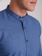Синя класична сорочка на ґудзиках | 6727025 | фото 3