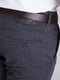 Сине-серые классические брюки с карманами | 6727027 | фото 5