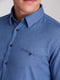 Синяя классическая рубашка на пуговицах | 6727053 | фото 4