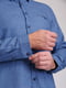 Синяя классическая рубашка на пуговицах | 6727053 | фото 5