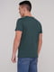 Хлопковая зеленая футболка с принтом | 6727120 | фото 2