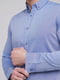 Синяя классическая рубашка на пуговицах | 6727134 | фото 3